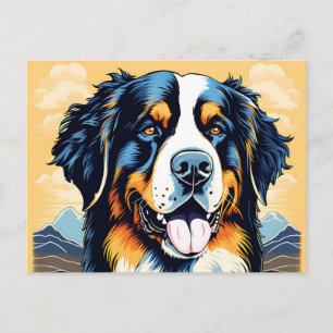 Bernese Mountain Dog Portrait Briefkaart