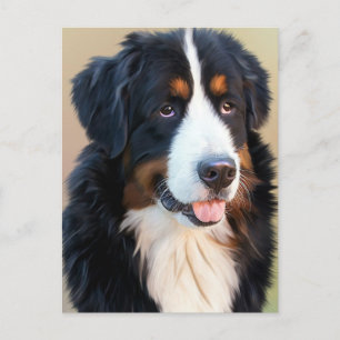 Bernese Mountain Dog Portrait Briefkaart