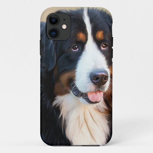 Bernese Mountain Dog Portrait Case-Mate iPhone Case (Achterkant)
