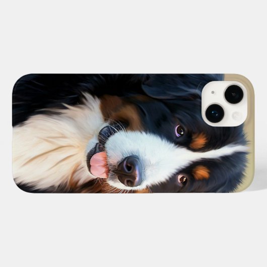 Bernese Mountain Dog Portrait Case-Mate iPhone Case (Achterkant (horizontaal))