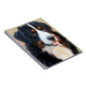Bernese Mountain Dog Portrait Notitieboek (Rechterzijde)
