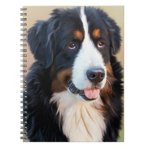 Bernese Mountain Dog Portrait Notitieboek