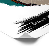 Bernese Mountain Dog Portrait | Pet Portret Poster (Hoek)