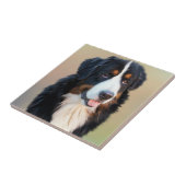 Bernese Mountain Dog Portrait Tegeltje (Zijkant)