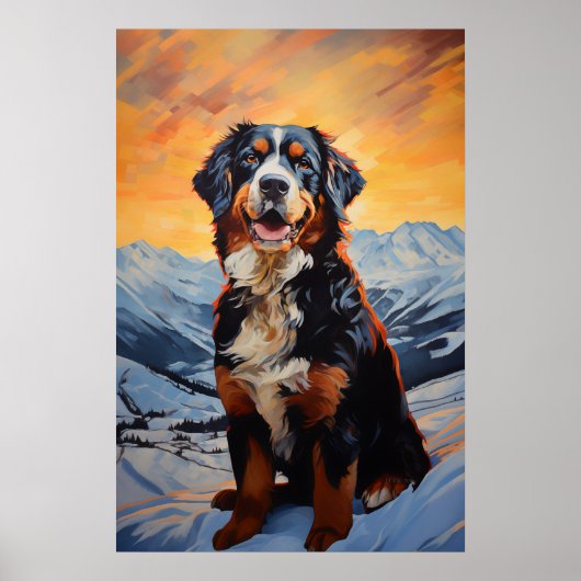 Bernese Mountain Dog Poster (Voorkant)