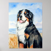 Bernese Mountain Dog Poster Print (Voorkant)