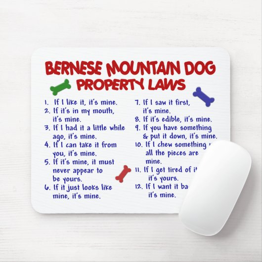 BERNESE MOUNTAIN DOG Property Laws 2 Muismat (Met muis)