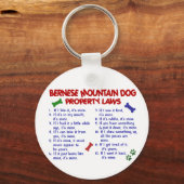 BERNESE MOUNTAIN DOG Property Laws 2 Sleutelhanger (Voorkant)