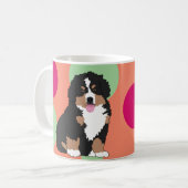 Bernese Mountain Dog Puppy Birthday Coffee Mok (Voorkant links)
