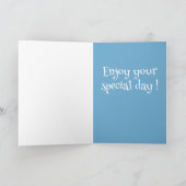 Bernese Mountain Dog Puppy Birthday Kaart (Binnen)