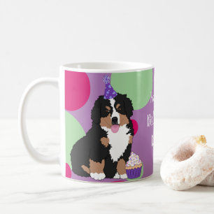 Bernese Mountain Dog Puppy Birthday Koffiemok