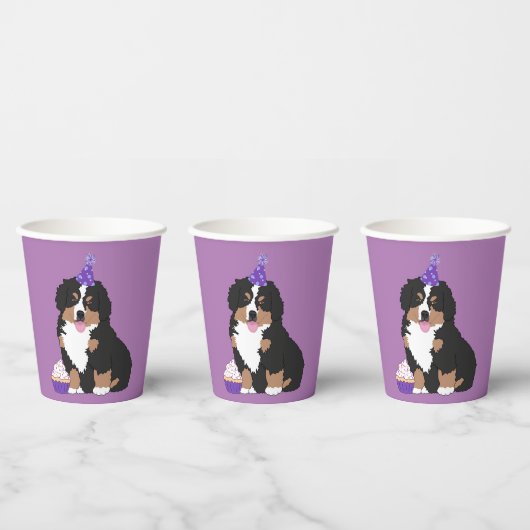 Bernese Mountain Dog Puppy Birthday Papieren Bekers (Multi)