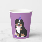 Bernese Mountain Dog Puppy Birthday Papieren Bekers (Voorkant)
