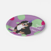 Bernese Mountain Dog Puppy Birthday Papieren Bordje (Gekanteld)