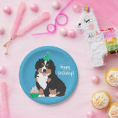 Bernese Mountain Dog Puppy BirthdayPaper Bord (Feest)