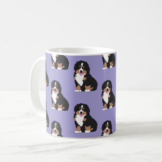Bernese Mountain Dog Puppy Coffee Mok (Voorkant links)