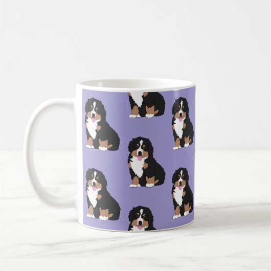 Bernese Mountain Dog Puppy Coffee Mok (Links)