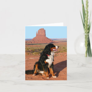 Bernese Mountain Dog Puppy Dog Note Card Kaart