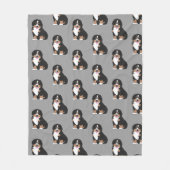 Bernese Mountain Dog Puppy Fleece Blanket Deken (Voorkant)