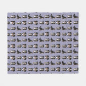 Bernese Mountain Dog Puppy Fleece Deken (Voorkant (Horizontaal))