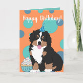 Bernese Mountain Dog Puppy Kaart (Voorkant)