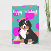 Bernese Mountain Dog Puppy Kaart (Voorkant)