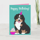 Bernese Mountain Dog Puppy Kaart (Voorkant)
