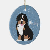 Bernese Mountain Dog Puppy Keramisch Ornament (Rechts)