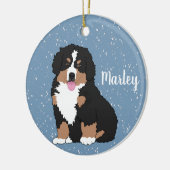 Bernese Mountain Dog Puppy Keramisch Ornament (Links)