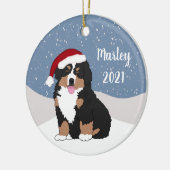 Bernese Mountain Dog Puppy Keramisch Ornament (Links)