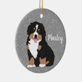 Bernese Mountain Dog Puppy Keramisch Ornament (Rechts)
