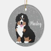 Bernese Mountain Dog Puppy Keramisch Ornament (Links)