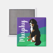 Bernese Mountain Dog Puppy Magneet (Voorkant / Achterkant)