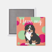 Bernese Mountain Dog Puppy Magnet (Voorkant / Achterkant)
