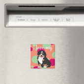 Bernese Mountain Dog Puppy Magnet (Insitu (Vaatwasser))