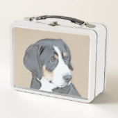 Bernese Mountain Dog Puppy Painting - Originele Ku (Voorkant)