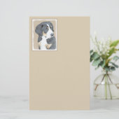 Bernese Mountain Dog Puppy Painting - Originele Ku Briefpapier (Staand voorkant)