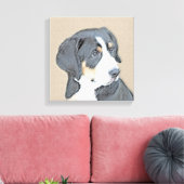 Bernese Mountain Dog Puppy Painting - Originele Ku Canvas Afdruk (Insitu (Woonkamer))