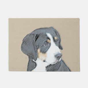 Bernese Mountain Dog Puppy Painting - Originele Ku Deurmat