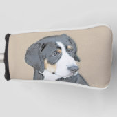 Bernese Mountain Dog Puppy Painting - Originele Ku Golfheadcover (Voorkant)
