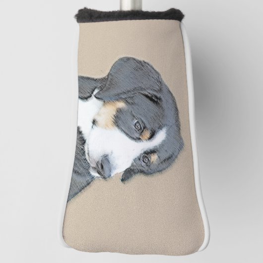 Bernese Mountain Dog Puppy Painting - Originele Ku Golfheadcover (Draai 90)