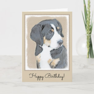 Bernese Mountain Dog Puppy Painting - Originele Ku Kaart