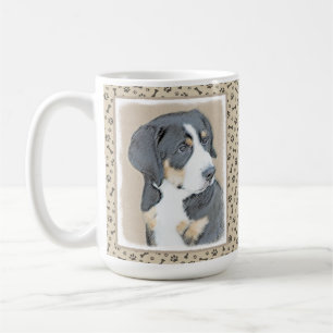 Bernese Mountain Dog Puppy Painting - Originele Ku Koffiemok