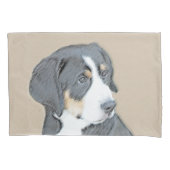 Bernese Mountain Dog Puppy Painting - Originele Ku Kussensloop (Voorkant)