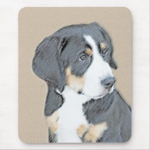 Bernese Mountain Dog Puppy Painting - Originele Ku Muismat