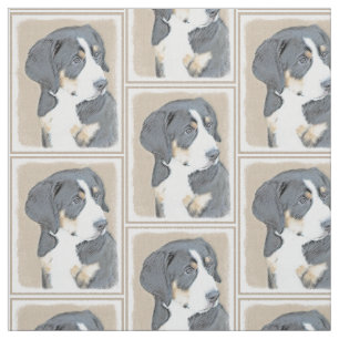Bernese Mountain Dog Puppy Painting - Originele Ku Stof