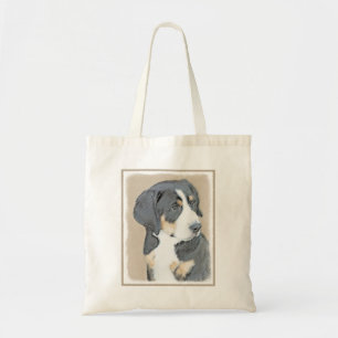 Bernese Mountain Dog Puppy Painting - Originele Ku Tote Bag