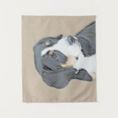 Bernese Mountain Dog Puppy Painting - Originele Ku Wandkleed (Voorkant)