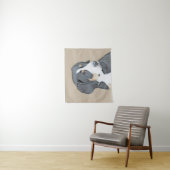 Bernese Mountain Dog Puppy Painting - Originele Ku Wandkleed (In situ)