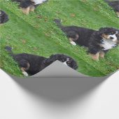 Bernese Mountain Dog Puppy Photo Cadeaupapier (Hoek)
